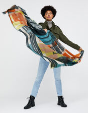 Tokyo Colourful Scarf, , large