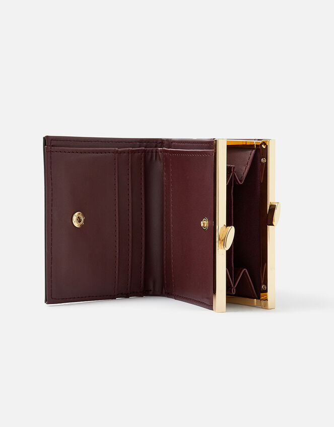 Clip Frame Purse, Red (BURGUNDY), large