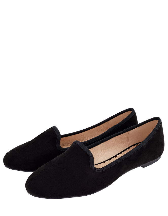 Delilah Flat Shoes, Black (BLACK), large