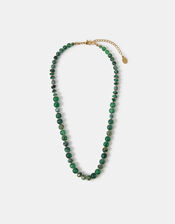 Glass Chrysoprase Bead Necklace, , large