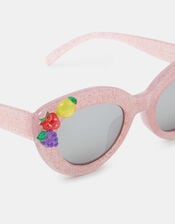 Girls Glitter Fruit Cat Eye Sunglasses, , large