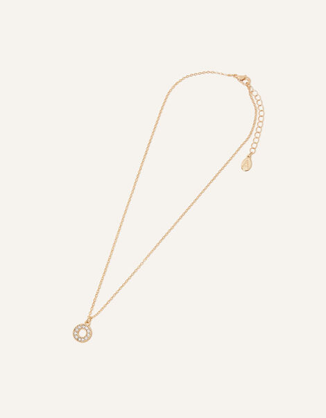 Sparkle Circle Pendant Necklace, , large