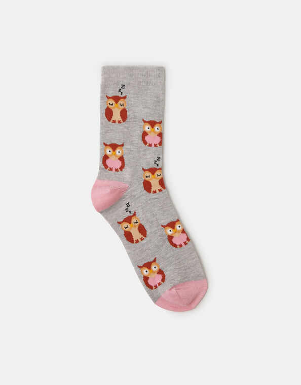 Owl Print Socks, , large