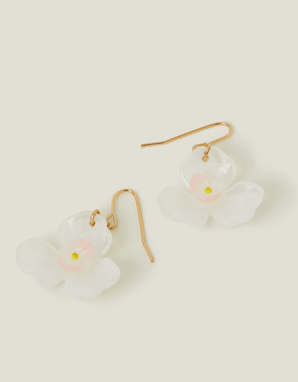 Flower Drop Earrings, , large