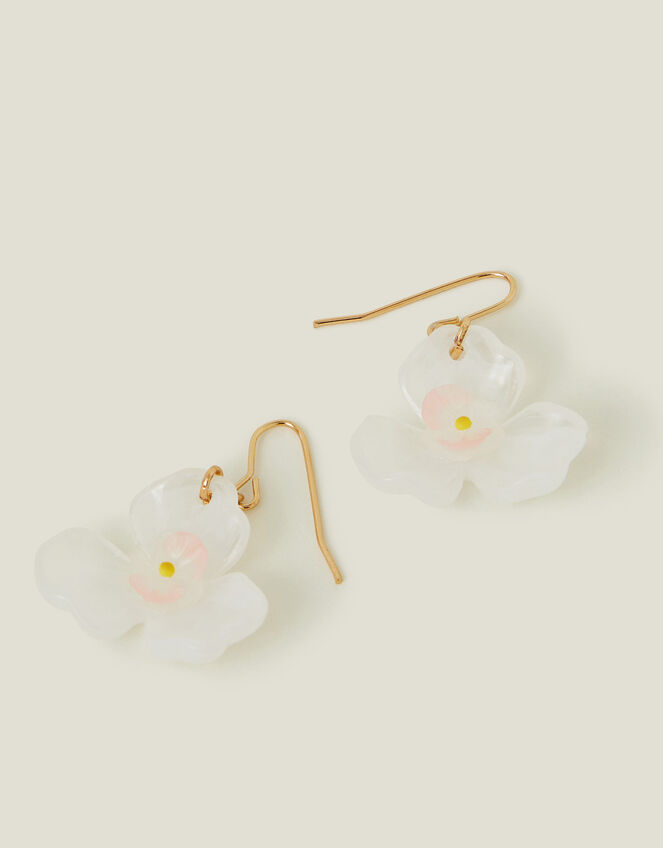 Flower Drop Earrings, , large