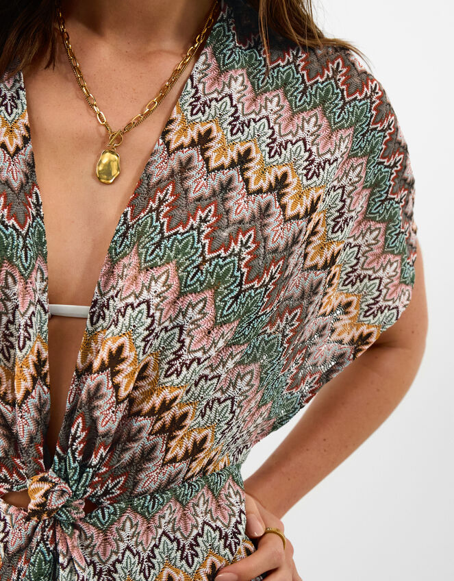 Crochet Mini Kaftan, Natural (NEUTRAL), large