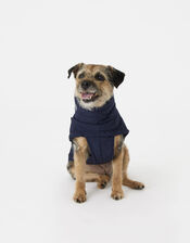 Simple Quilted Dog Jacket, Blue (NAVY), large