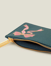 Bow Faux Leather Card Holder, , large