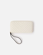 Quilted Phone Purse , Cream (CREAM), large