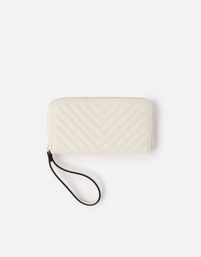 Quilted Phone Purse , Cream (CREAM), large