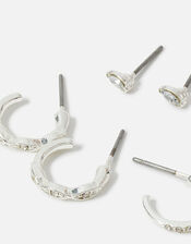 Crystal Hoop and Stud Set 6 Pack, , large