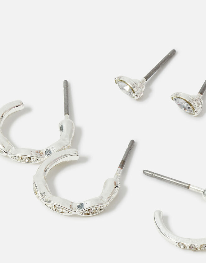 Crystal Hoop and Stud Set 6 Pack, , large