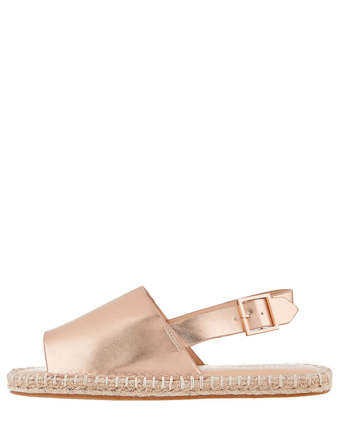 Singapore Ankle Strap Espadrilles, Gold (ROSE GOLD), large