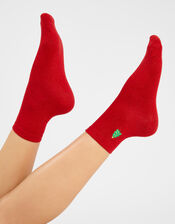 Christmas Tree Glitter Socks, , large