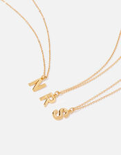 14ct Gold-Plated Initial Pendant Necklace, Gold (GOLD), large