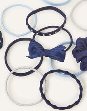 School Hairband 18 Pack, Blue (NAVY), large