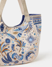 Celestial Embroidered Tote Bag, , large