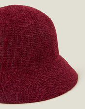 Chenille Bucket Hat, Red (RED), large