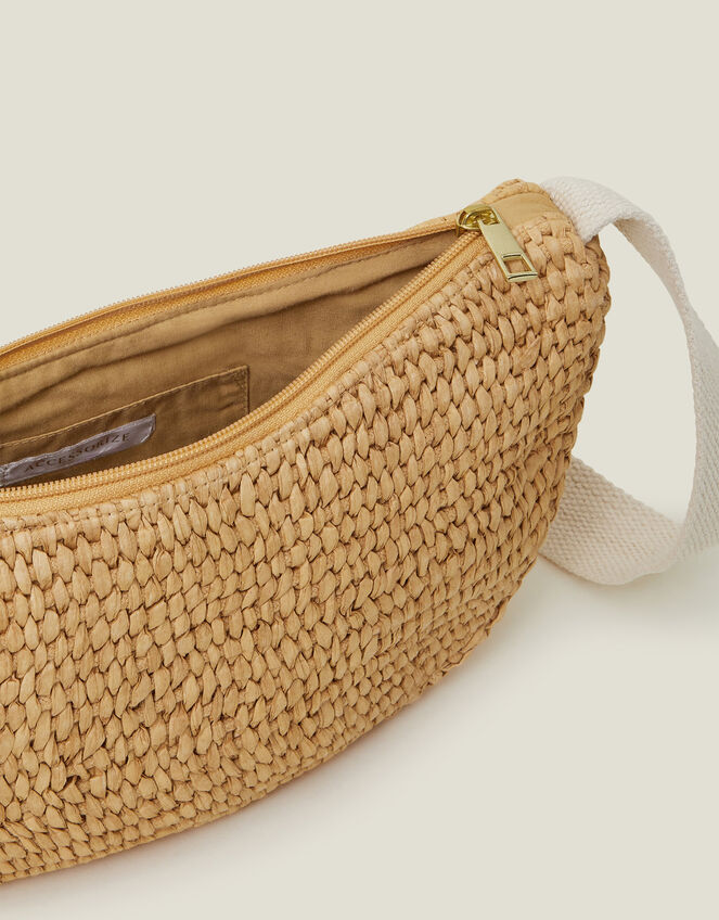 Raffia Sling Bag, , large