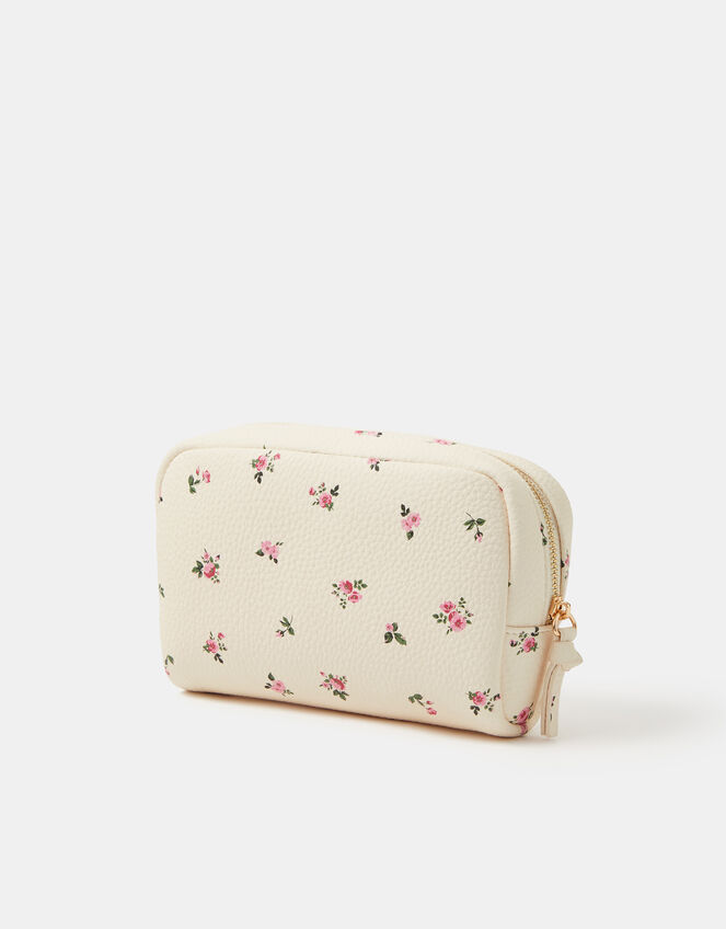 Floral Print Make Up Bag, , large
