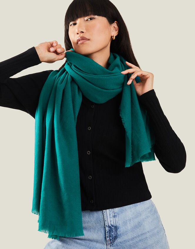 Super-Soft Blanket Scarf, Teal (TEAL), large