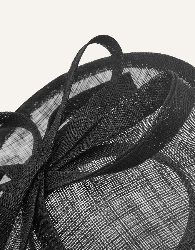 Kate Bow Disc Band Fascinator , Black (BLACK), large