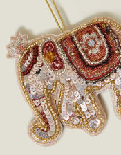 Embellished Elephant Christmas Tree Decoration, , large