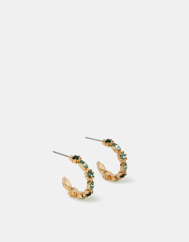 Mini Eclectic Gem Hoops, , large