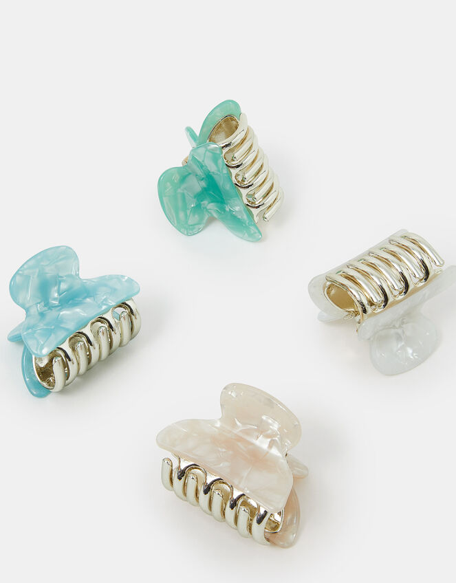 4-Pack Small Resin Claw Clip, , large