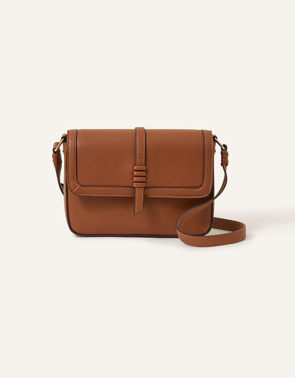 Artisan Detail Cross-Body Bag, Tan (TAN), large
