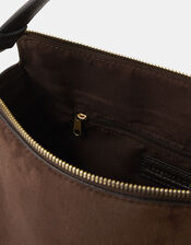 Slouchy Suedette Handbag, Brown (CHOCOLATE), large