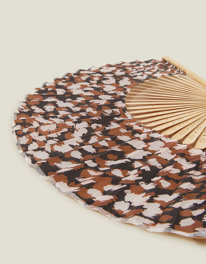 Animal Print Foldable Fan, , large