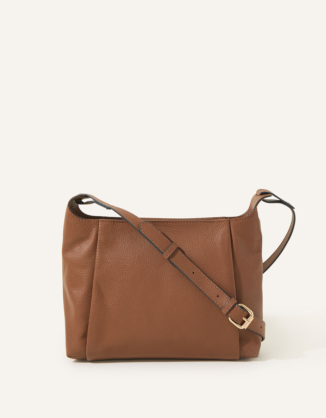 Classic Tan Italian Real Leather Slouch Shoulder Bag – Amilu