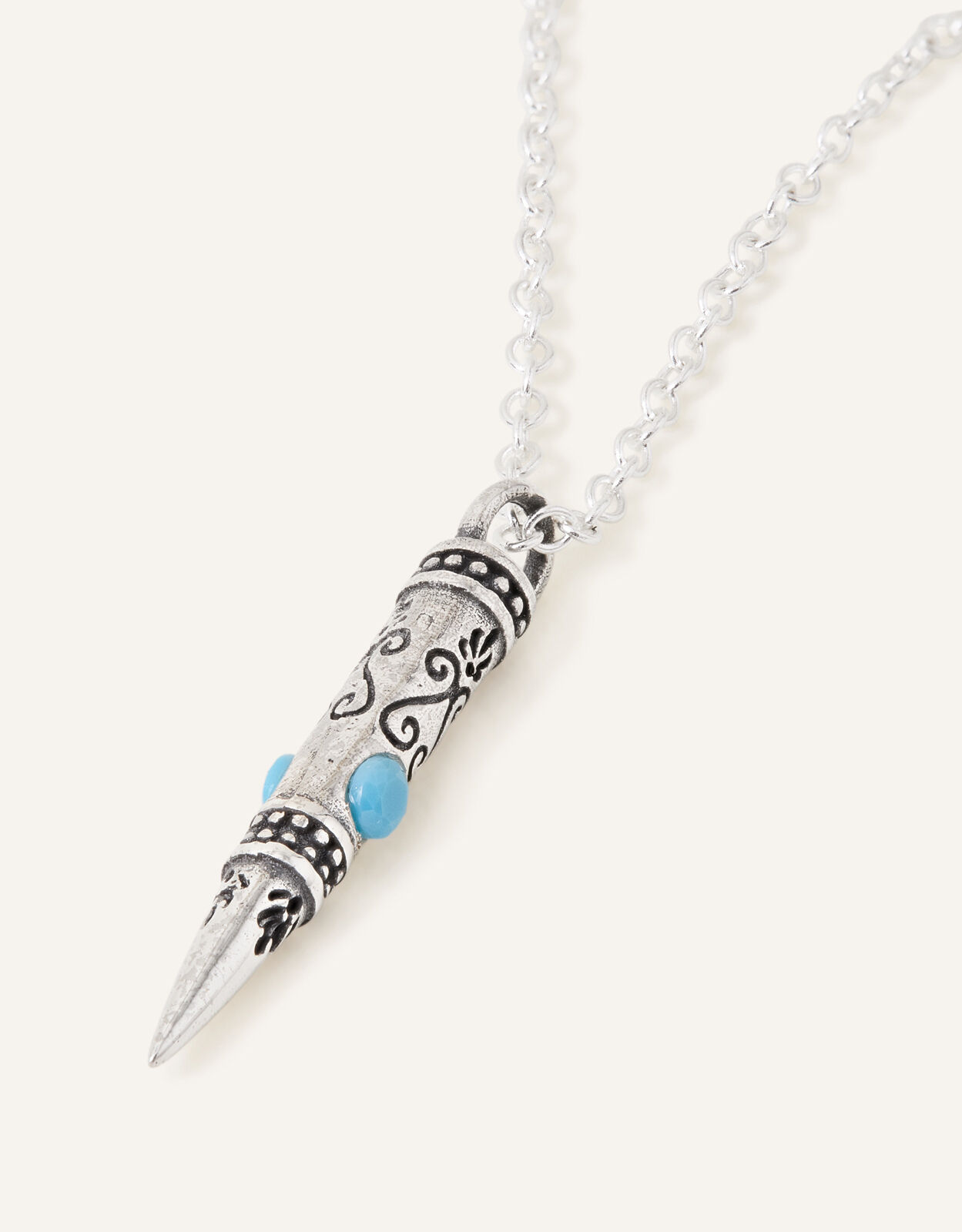 Sterling Silver Spike Pendant Necklace | Accessorize UK Navigation