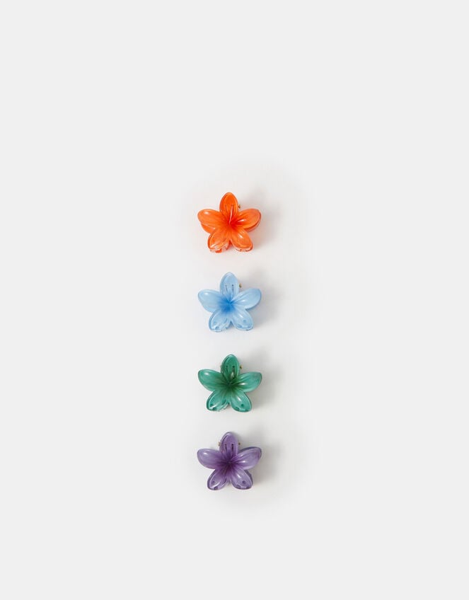 4-Pack Mini Flower Claw Clips, , large