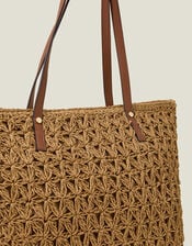 Raffia Tote Bag, , large