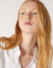 Gold-Plated Sparkle Planet Necklace, , large