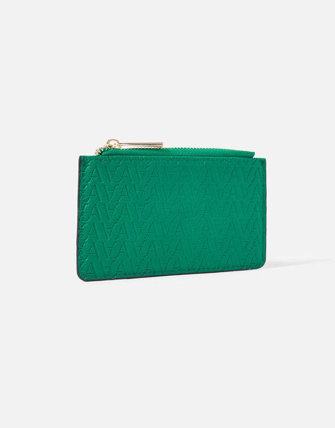 Logo Monogram Card Holder , Green (GREEN), large