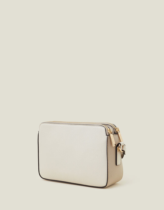 Colour Block Cross-Body Bag, , large