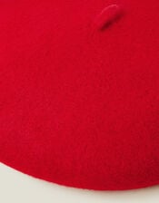 Wool Beret, Red (RED), large