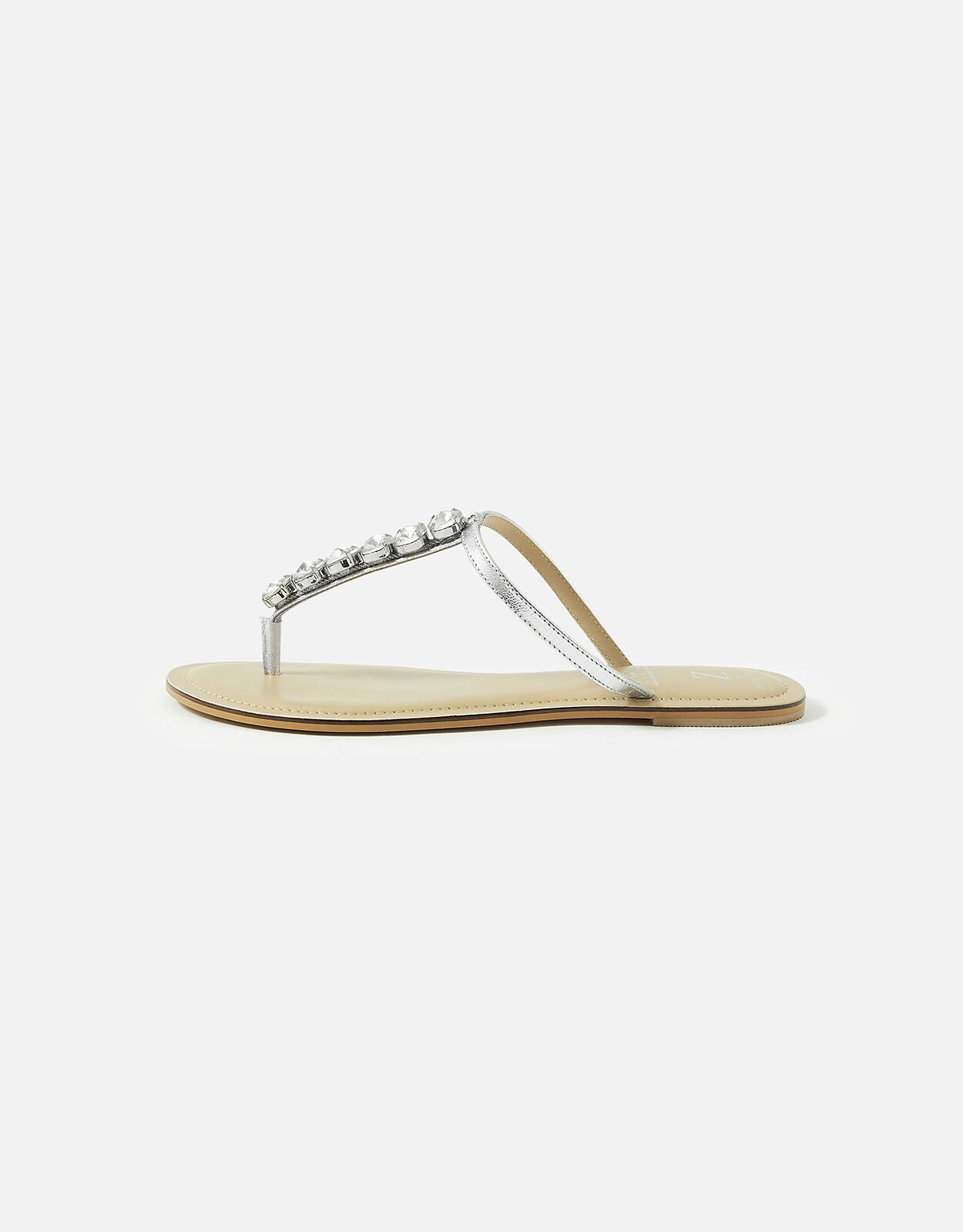 Silver gem sandals hot sale