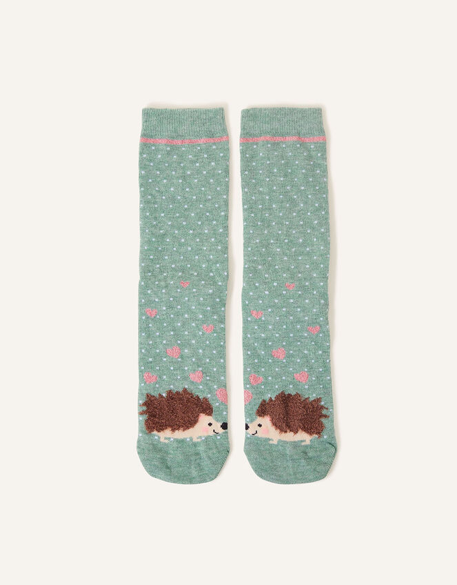 Hedgehog Print Socks, , large