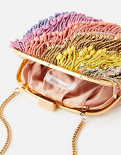 Freya Colourblock Fringe Bag, , large