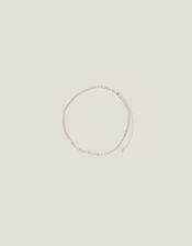 Sterling Silver Seed Pearl Necklace, , large