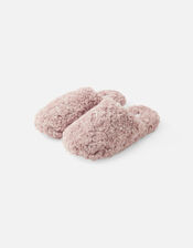 Plush Mule Slippers, Pink (PINK), large