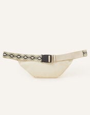 Large Zip Bum Bag, Cream (CREAM), large