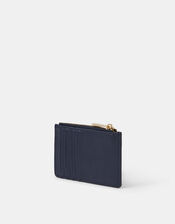Initial Card Holder, Blue (NAVY), large