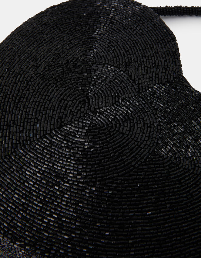 Beaded Heart Shoulder Bag, , large