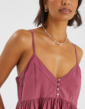 Sterling Silver-Plated Chunky Molten Link Necklace, , large