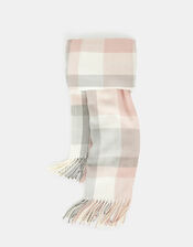 Poppy Pastel Check Blanket Scarf, , large